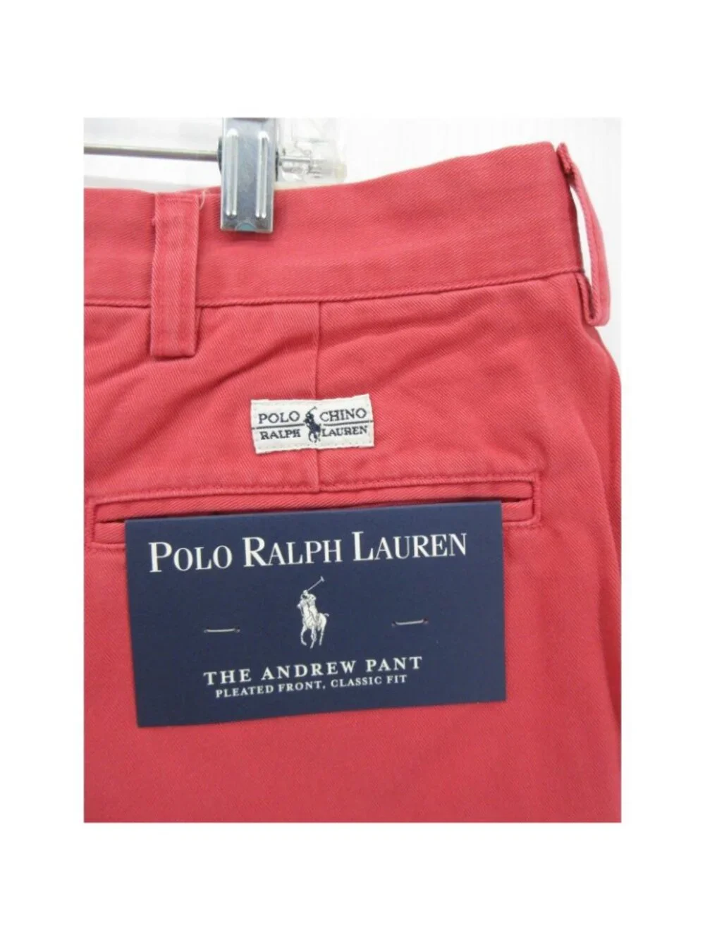 VINTAGE Polo Ralph Lauren Pants 40X32 Andrew Chino Pleated Nantucket 90s